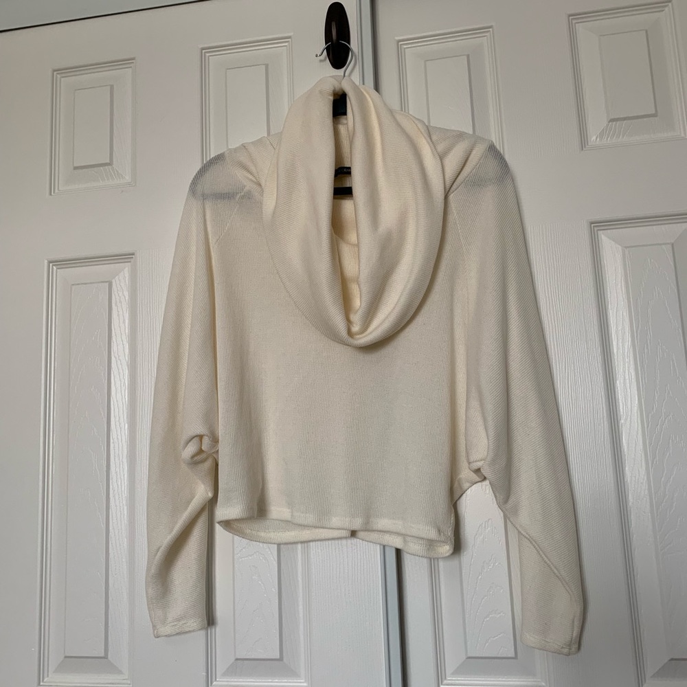 Cream Cowl Neck/Batwing sweater